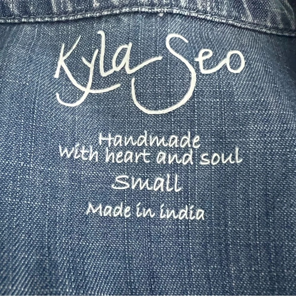 Kyla Seo Stelle Jumpsuit Caite Karyn Embroidered back 100% Tencel Jumpsuit - Picture 5 of 6